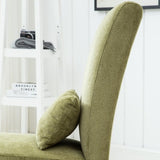 ZNTS Pisano Contemporary Chenille Fabric Armless Accent Chair with Pillow, Green T2574P164500