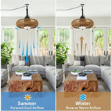Waterproof Outdoor Ceiling Fan with Lights Remote Control W2738P242334