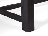 Acacia Outdoor Bench,Sandblast Gray Finish and Black,set of 2 63086.00GRY