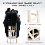 Bar Stools Seat Height 29.5'' Leather Wooden Bar Stools W2195P170924