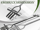 43in Lawn Aerator Garden Tool with Soil Core Tray, Manual Grass Plug Aerators & A Cleaning Tool, 55740935