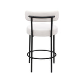 Woker Furniture Modern Counter Height Stools Set of 2, Uphsoltered 26" Seat Height Barstools with W1567P147206