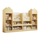 Wood Kids Wooden Bookshelf Toy Storage Organizer with Bookcase, Kid's Bin Storage Unit with 6 W2876P233553