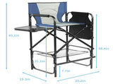 31" Tall Directors with Footrest, 4Portable Bar Height Folding Camping 12985219