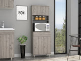 Bay Area Pantry, Two Door Cabinets, One Drawer, Four Adjustable Metal Legs B128P148870