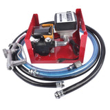 ZNTS Electric Oil Fuel Diesel Gas Transfer Pump w/Meter Manual Nozzle 110V 16GPM for Diesel Kerosene 98073872