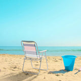 Folding Beach, Lightweight Beach with High Back, Portable Foldable Camping Lawn 40450894