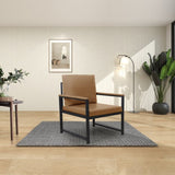 ZNTS Lounge, living room, office or the reception area Leathaire accent arm chair with Extra thick padded W1359P194171