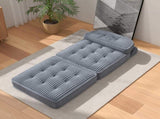 Convertible Corduroy Lounge Chair with Tufted Design, Full Foam Support, Fold-Out Sleeper & 60316338