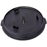 Pre-Seasoned Cast Iron Dutch Oven With Skillet Lid, Outdoor Camping Deep Pot for Camping Fireplace W465P236474