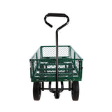 ZNTS (Green solid wheels wagon cart) Solid wheels Tools cart Wagon Cart Garden cart trucks make it easier W227P162446
