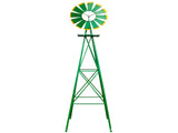 8FT Weather Resistant Yard Garden Windmill Green 92608943