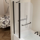 43 in. W * 58 in. H Rise and down rotation shaft door one fixed and one rotation shaft Shower Doors W2965P277734