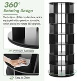 ON-TREND 23.6'' Rotating Shoe Rack Tower, 7-Tier Spinning Shoe Shelf with 5 Grids Per Layer, N721P180790B