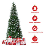 5 Feet Artificial Christmas Tree with Pine Cones 70561720