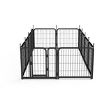 ZNTS Dog Playpen Outdoor, 12 Panel Dog Fence 24" Pet Pen for Small Dogs Pet Exercise Pen for W1162P189305