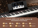 88-Key Velocity-Sensitive Digital Piano, 124.4624.136.35 cm French DREAM Audio Source Keyboard 00753619
