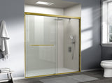 56-60 in. W x 72 in. H Double Sliding Shower Door, Semi-frameless Bathroom Sliding Door with 1/4" T5223P413101