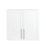 Stackable Wall Mounted Storage Cabinet, 11.81 "D x 31.50"W x 29.92 "H, White W33167277