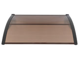 100 x 96cm Household Application Door & Window Rain Cover Eaves Brown Board & 80876101