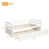 Daybed with Trundle Frame Set, Twin Size, White WF191421AAK