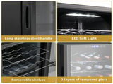 Dual Zone Wine and Beverage Refridgerator, 28 Bottle Wine Fridge with Independent Temperature 97057086