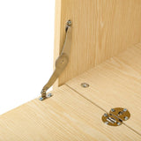 Furniture Style Multi-use Natural Cat litter box hosue With 2 flip-down door N843P251413N