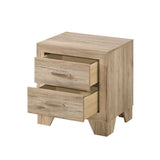 2 Drawers PB Nightstand in Natural Finish B016P256426
