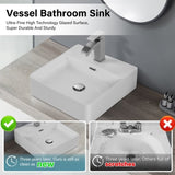 Bothwa Home Square Ceramic Countertop Wash Basin CUPC Certified B2724P262840