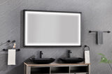 84 x 48 Inch LED Bathroom Mirror with Aluminum Frame, Wall Mounted Vanity Mirror, Anti-Fog, Memory, W2287P279143