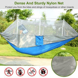 ZNTS Camping Hammock, Portable Double Hammock with Net,600lbs Load 2 Persons Hammock w/Mosquito Net 83835081