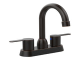 2 Handles Bathroom Sink Faucet, Oil Rubbed Bronze Centerset RV Bathroom Faucets for 2/3 HoleUnable 81955127