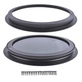 Round Fixed RV Window 12" Tinted Window for RV Camper Caravan with Trim Ring Fit for 1-5/8" 66387046