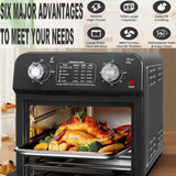 ZNTS 12.5 Quart 7-in-1 Convection Toaster Oven, 1500W, 5 Pre-set Menus, Roast, Bake, Grill, Broil, Toast, W1002P292365