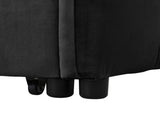 3-in-1 Pull Out Couch Bed with Reclining Backrest and Pillows Velvet material. suitable for living W2941P370580
