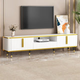 Luxury Minimalism TV Stand with Open Storage Shelf for TVs Up to 85", Entertainment Center with 46649276