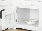 Corner Play Kitchen Set, Large Modern Pretend Kitchen with Full Appliances, Sound Effects & Ample 17218967