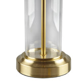 Clarity Glass Cylinder Table Lamp Set of 2 B03594985
