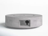 11" H x 30" W Fiber Reinforced Concrete Propane Gas Outdoor Fire Pit Table with Lid B120P198393