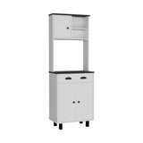 Salem Kitchen Pantry with 2 Cabinets, 2 Open Shelves, and Drawer B200P173183