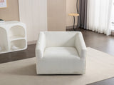 Nice Modern Upholstered Barrel Armchair, 360&deg Swivel T2574P205966