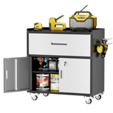 Metal garage cabinets, rolling tool cart boxes with wheels 24637439