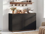 31.5" Kitchen Buffet Sideboard Cabinet with Push-to-Open Doors, Wood Storage Cabinet for Dining Room 63808067
