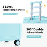 4 Piece Luggage Set with Compression Packing Cubes for Expanable Spinner Wheels Lightweight 05896506