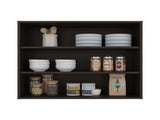 Ida Wall Shelf, 3 Shelves, Dark Walnut B097P474315