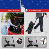 SOLAX 4-Wheel Remote Folding Mobility Scooter for Adults and Seniors, super lightweight and compact GL-W2923P220473