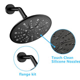 Single Handle Rain Showerhead with Handheld Shower Combo Set with Tub Spout W121943766