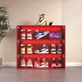 red LED light shoe box three layers with glass doors 14245699