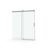 ZNTS 68 to 72 in. W x 76 in. H Sliding Frameless Soft-Close Shower Door with Premium 3/8 Inch W1573104182