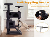 52" Tall Cat Tree Tower with Perches & Condos, Multi-Cat Playground with Scratching Posts 73738859